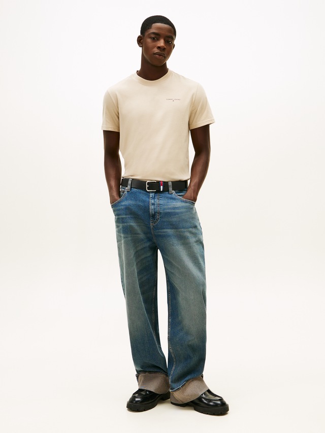 Tommy Jeans T-Shirt »TJM SLIM LINEAR CHEST TEE EXT« Mit Rundhalsausschnitt