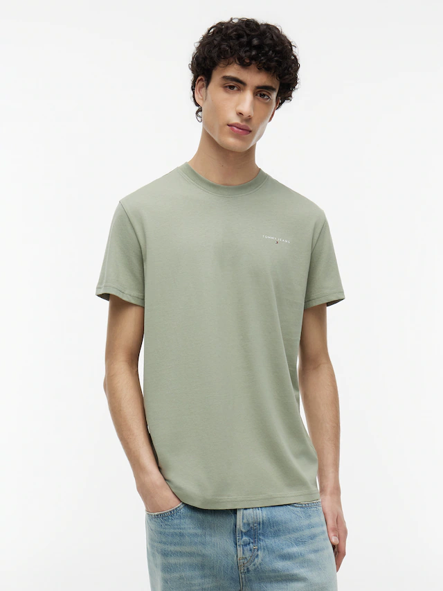 Tommy Jeans T-Shirt »TJM SLIM LINEAR CHEST TEE EXT« Mit Rundhalsausschnitt