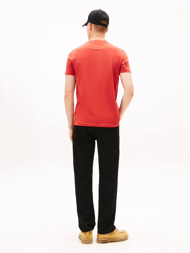 Tommy Jeans T-Shirt »TJM SLIM LINEAR CHEST TEE EXT« Mit Rundhalsausschnitt