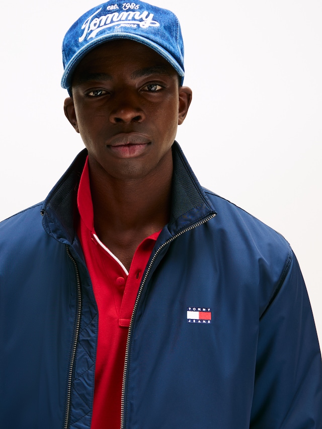 Tommy Jeans Blouson »TJM ESSENTIAL PADDED JACKET EXT« Freizeitjacke, Übergangsjacke glänzend, Stretchbündchen, Stehkragen