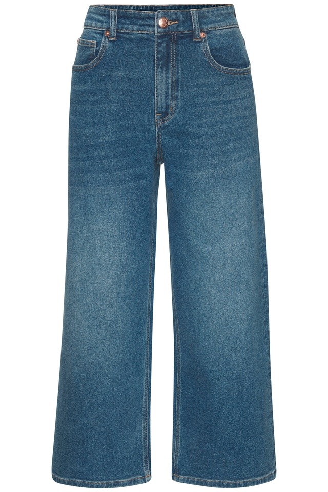 LASCANA 7/8-Jeans »in modischer Culotte-Form« aus Baumwoll-Denim, Straight-Leg, Sommerhose