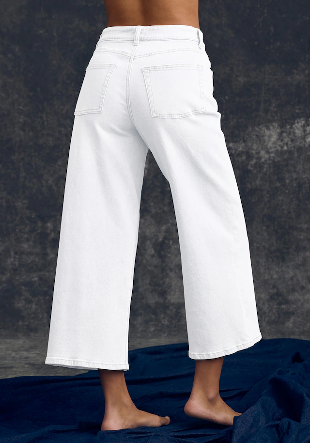 LASCANA 7/8-Jeans »in modischer Culotte-Form« aus Baumwoll-Denim, Straight-Leg, Sommerhose