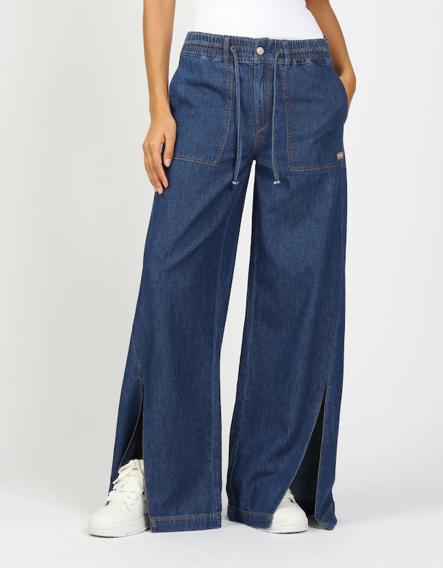 GANG Weite Jeans »94PAIGE WIDE« mit eingesetztem Seitenstreifen