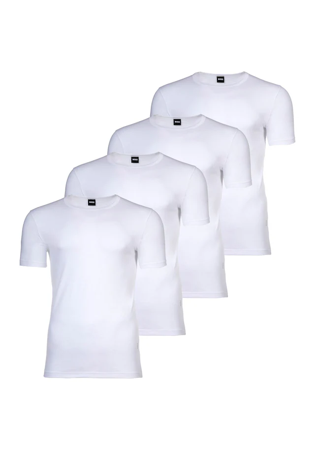 BOSS Unterhemd »Unterhemd TShirtRN 2P Modern 4er Pack«