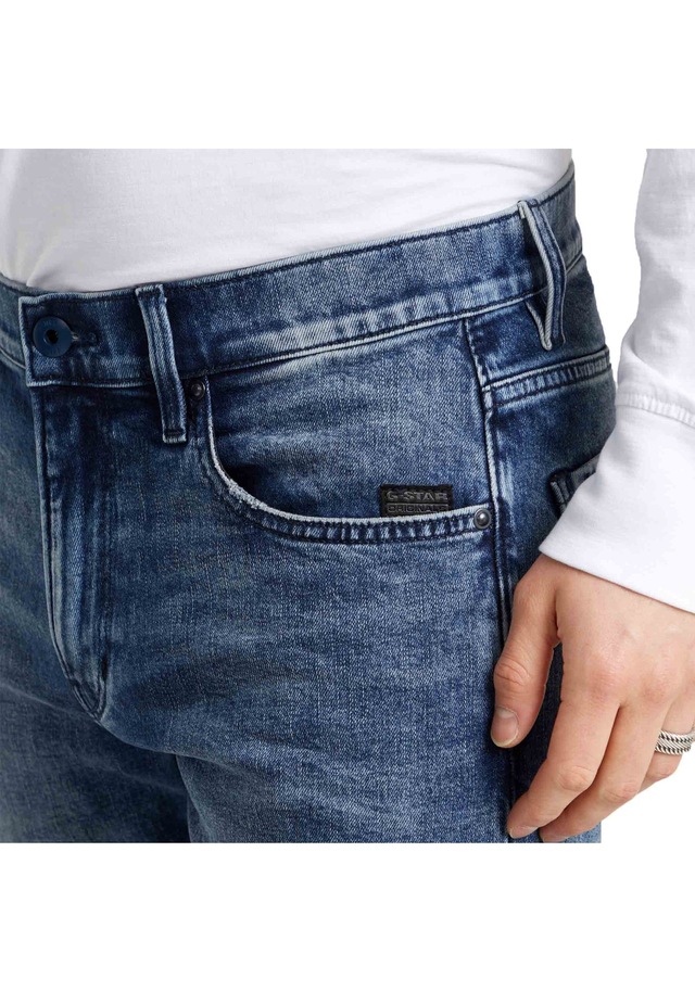 G-STAR Skinny-fit-Jeans »Jeans Mosa Straight Faded Atlantic Ocean«