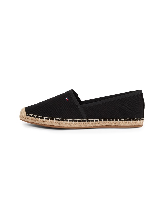 Tommy Hilfiger Espadrille »FLAG CANVAS ESPADRILLE« ,Slipper, Flats, Bequemschuh, Jutebezug und Ziernähten, schmale Form