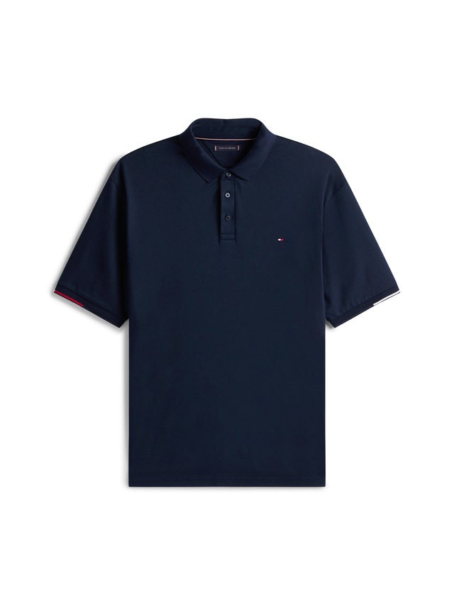 Tommy Hilfiger Big & Tall Poloshirt »BT-INTERLOCK FLAGCUFF SLIM FIT-B« Große Größen