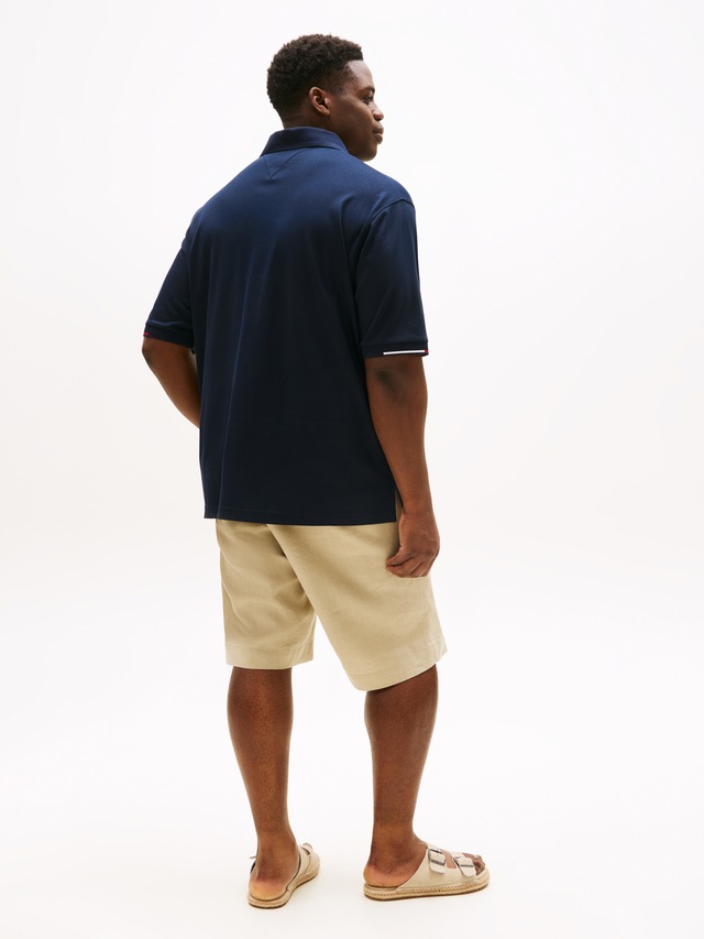 Tommy Hilfiger Big & Tall Poloshirt »BT-INTERLOCK FLAGCUFF SLIM FIT-B« Große Größen