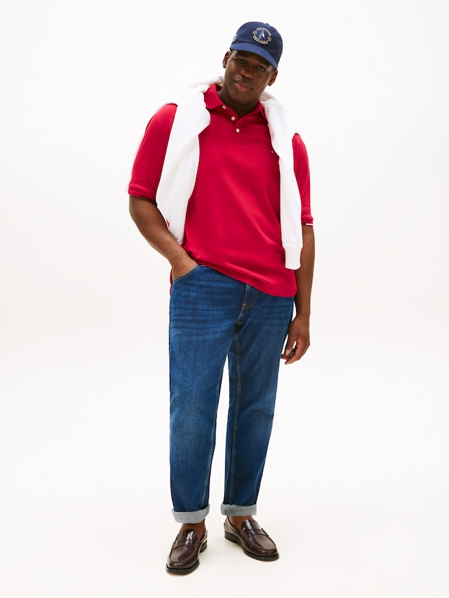 Tommy Hilfiger Big & Tall Poloshirt »BT-INTERLOCK FLAGCUFF SLIM FIT-B« Große Größen