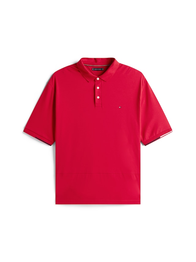 Tommy Hilfiger Big & Tall Poloshirt »BT-INTERLOCK FLAGCUFF SLIM FIT-B« Große Größen