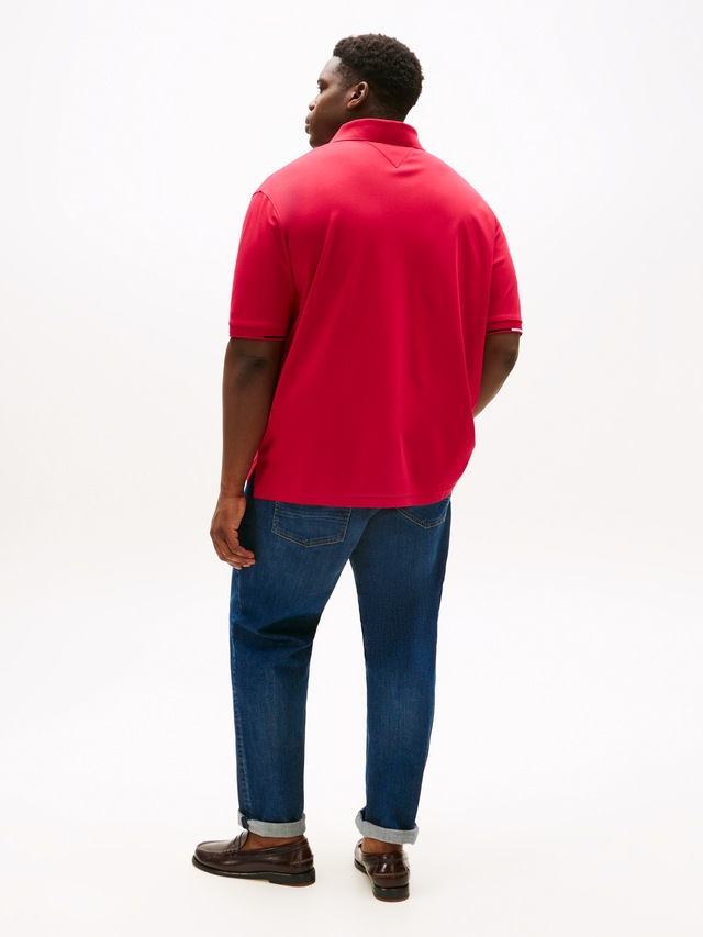 Tommy Hilfiger Big & Tall Poloshirt »BT-INTERLOCK FLAGCUFF SLIM FIT-B« Große Größen