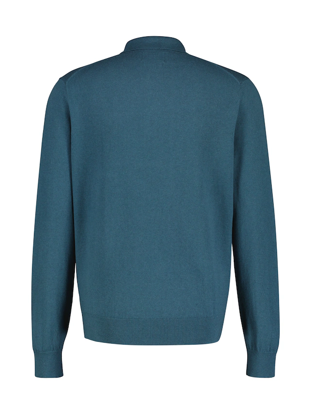 LERROS Strickpullover »Langarm Strickpolo mit Wollanteil«