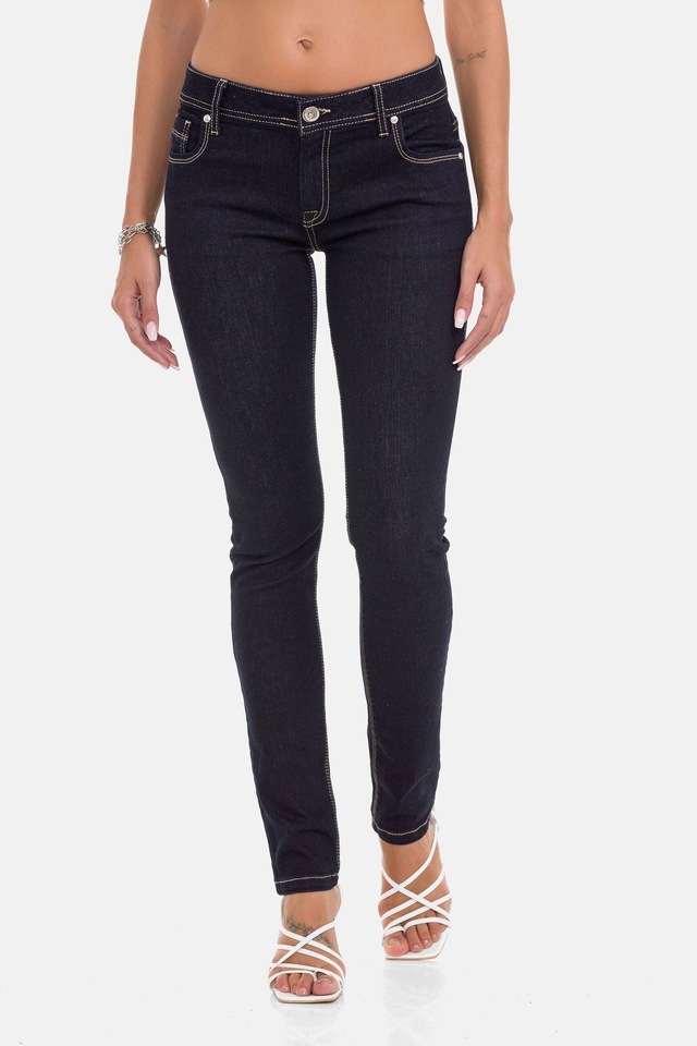 Cipo & Baxx Slim-fit-Jeans »Jeans« im Used-Look, WD443