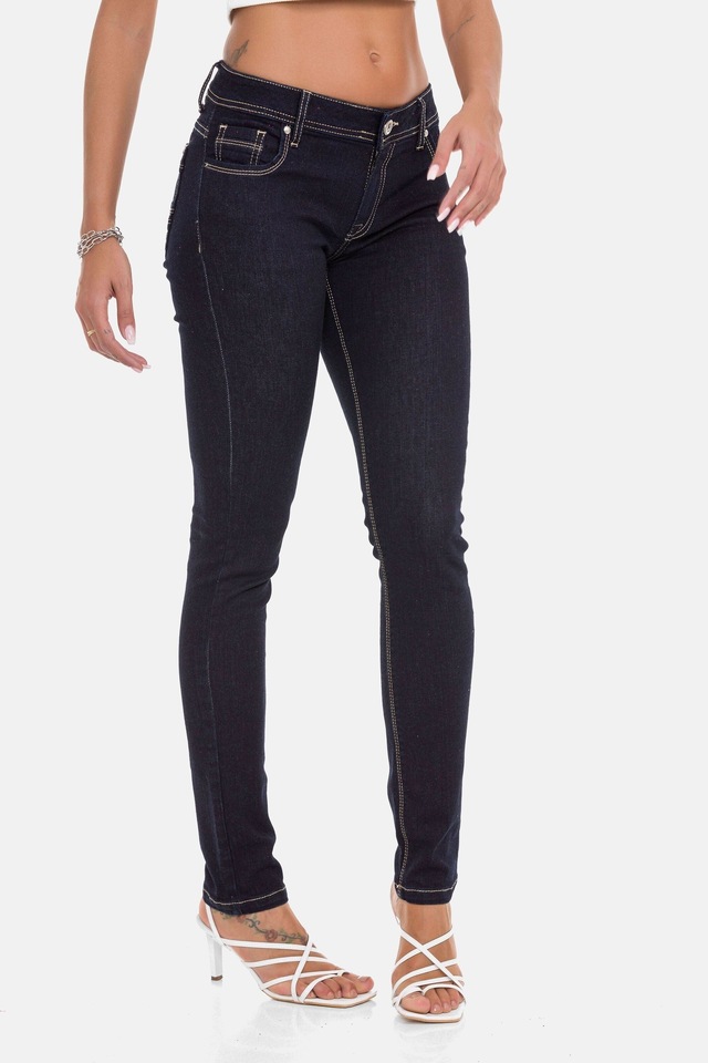 Cipo & Baxx Slim-fit-Jeans »Jeans« im Used-Look, WD443