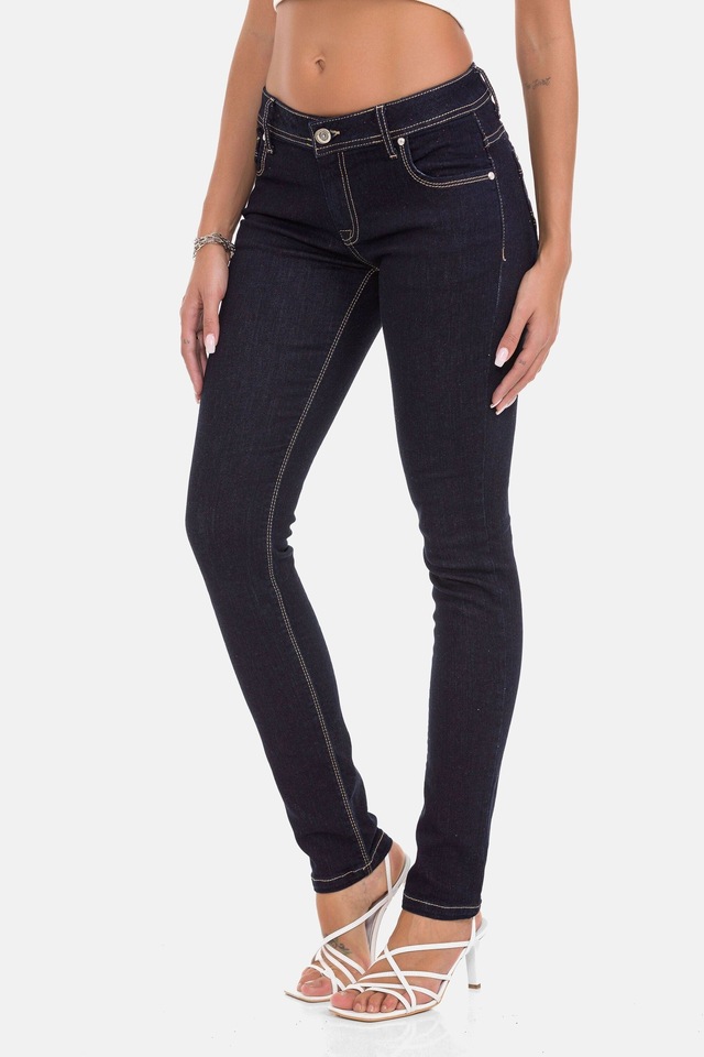 Cipo & Baxx Slim-fit-Jeans »Jeans« im Used-Look, WD443
