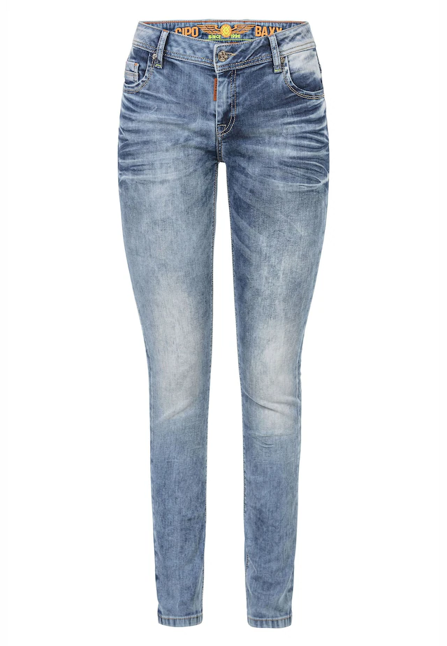 Cipo & Baxx Slim-fit-Jeans »Jeans« im Used-Look, WD443