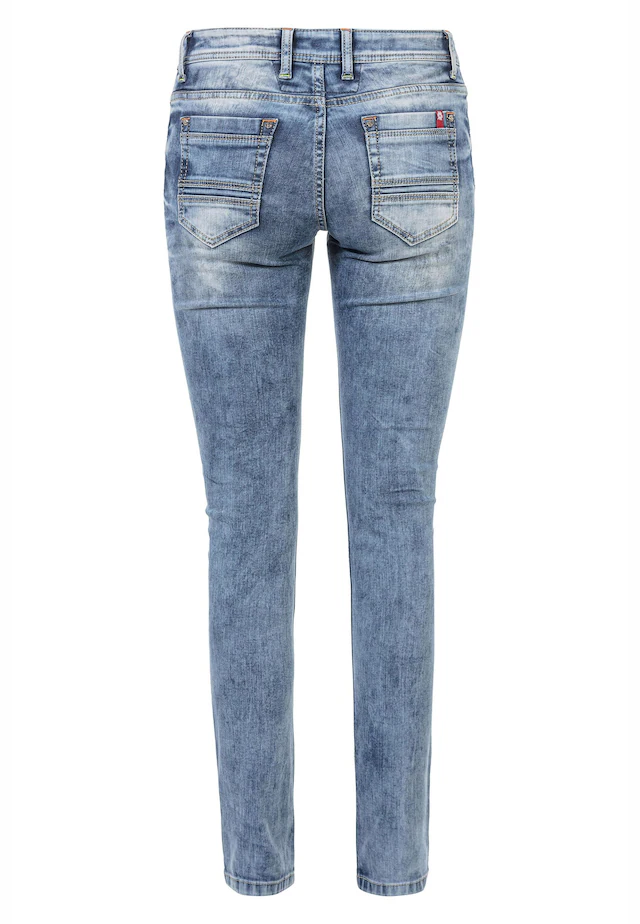 Cipo & Baxx Slim-fit-Jeans »Jeans« im Used-Look, WD443