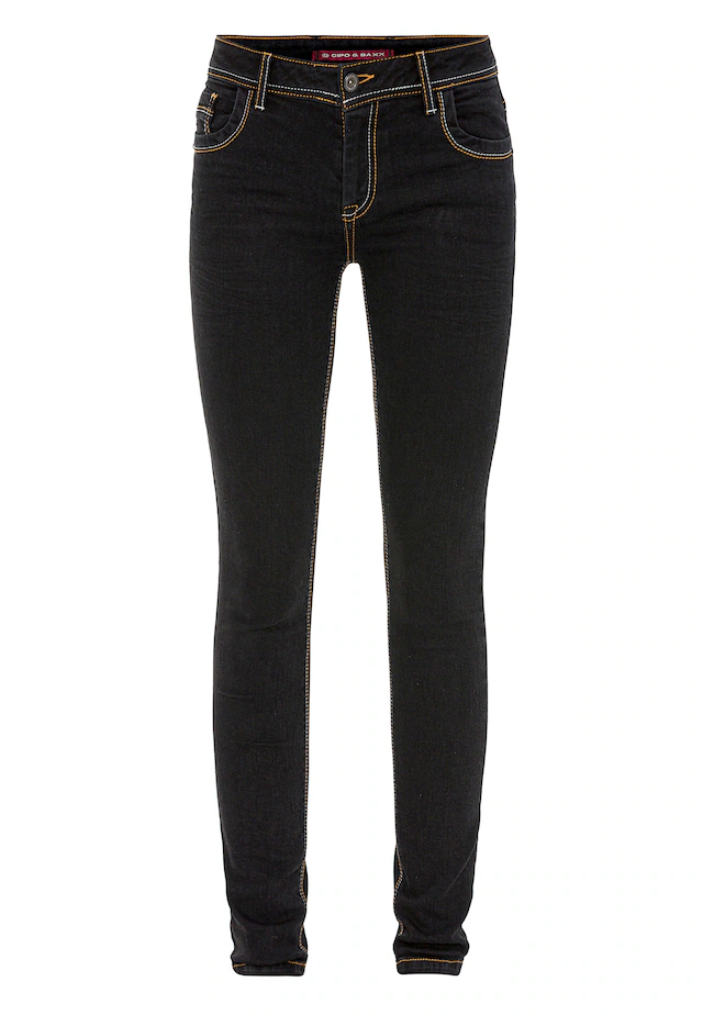 Cipo & Baxx Slim-fit-Jeans »Jeans« im Used-Look, WD443