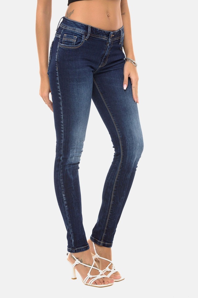Cipo & Baxx Slim-fit-Jeans »Jeans« im Used-Look, WD443