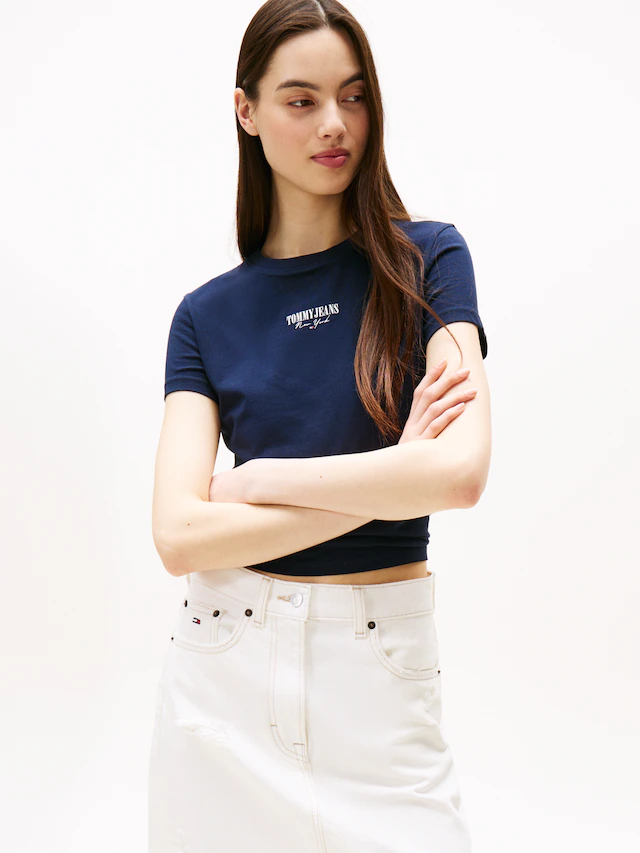 Tommy Jeans Kurzarmshirt »TJW SLIM ESSENTIAL LOGO2 TEE EXT«