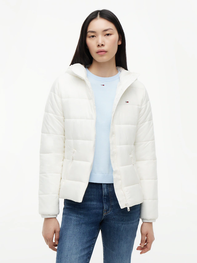 Tommy Jeans Steppjacke »TJW SLIM LW HOODED PADDED JACKET« mit Kapuze Steppware, slim fit, mit Kapuze