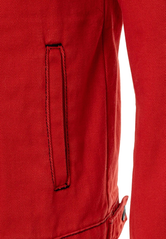 Cipo & Baxx Jeansjacke »CJ289« ohne Kapuze mit Knopfleiste