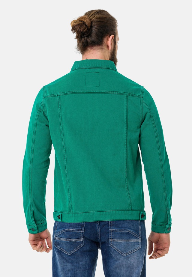 Cipo & Baxx Jeansjacke »CJ289« ohne Kapuze mit Knopfleiste