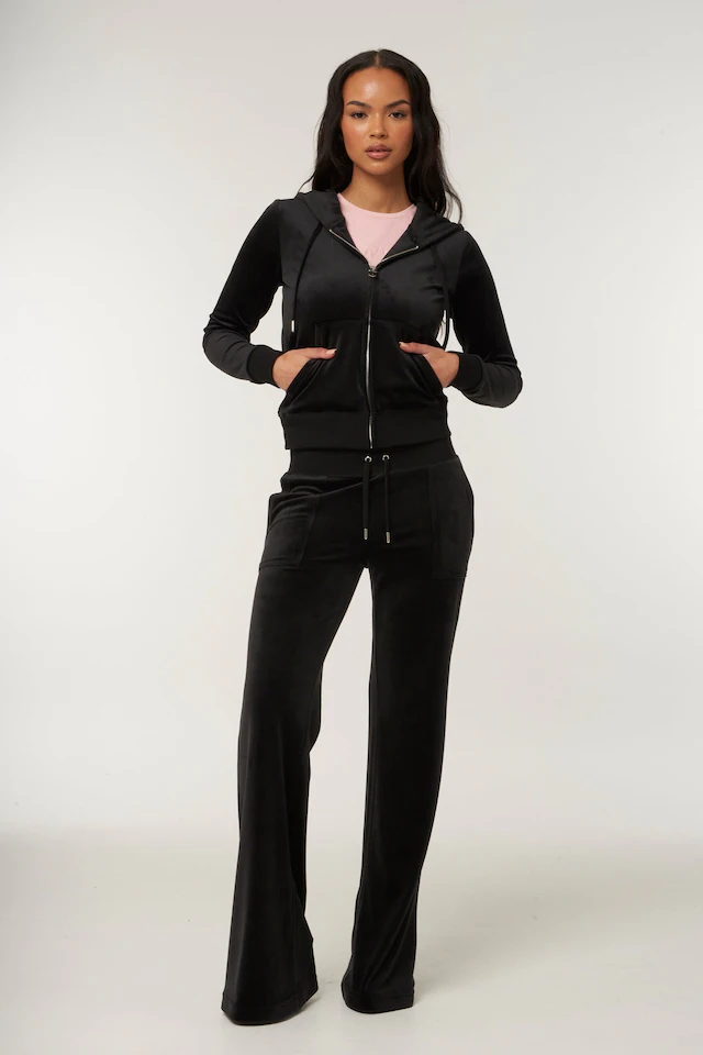 Juicy Couture Sweathose »DEL RAY Damen« Trainingshose Damen, Sweathose, Velour, Jogginghose mit Glitzer, Sale