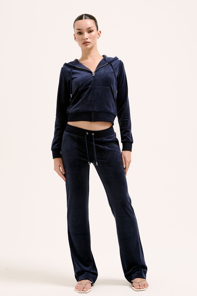 Juicy Couture Sweathose »DEL RAY Damen« Trainingshose Damen, Sweathose, Velour, Jogginghose mit Glitzer, Sale