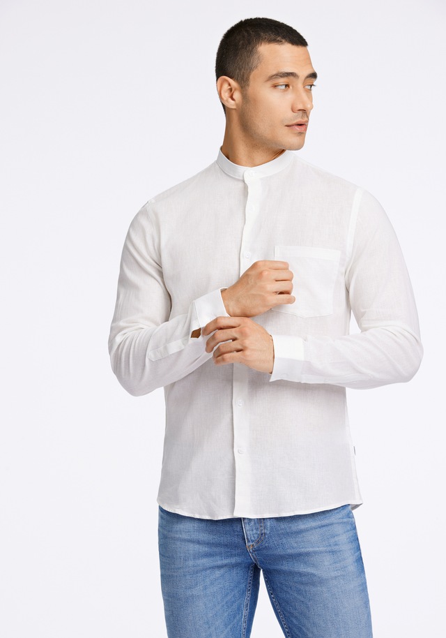 LINDBERGH Leinenhemd »Leinenhemd (Langarm) Slim Fit«