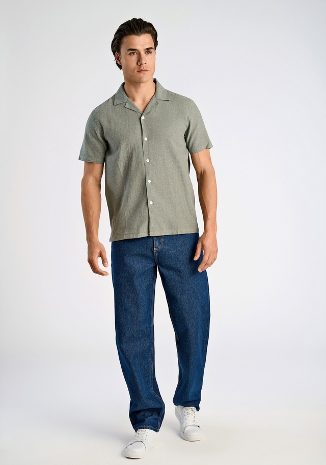 LINDBERGH Leinenhemd »Leinenhemd (Kurzarm) Relaxed Fit«