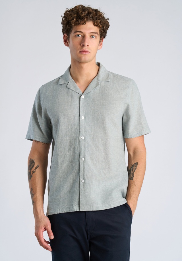 LINDBERGH Leinenhemd »Leinenhemd (Kurzarm) Relaxed Fit«