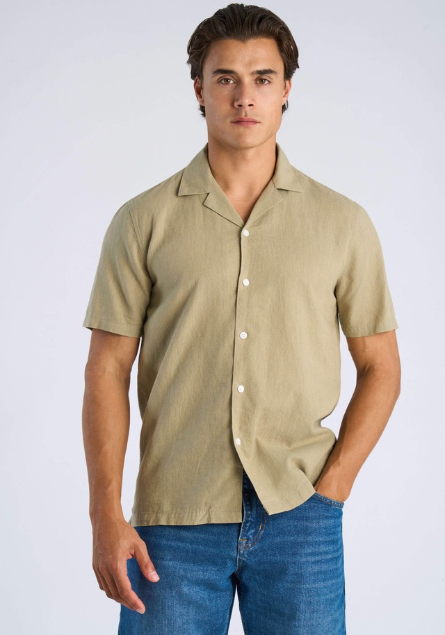 LINDBERGH Leinenhemd »Leinenhemd (Kurzarm) Relaxed Fit«