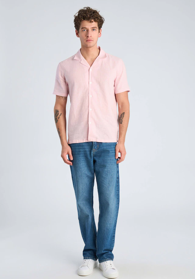 LINDBERGH Leinenhemd »Leinenhemd (Kurzarm) Relaxed Fit«