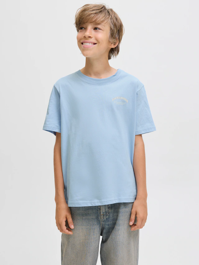 Jack & Jones Junior Rundhalsshirt »JJEBRANDES BACKP RELAXED TEE SS SN JNR« Baumwolle, relaxed fit