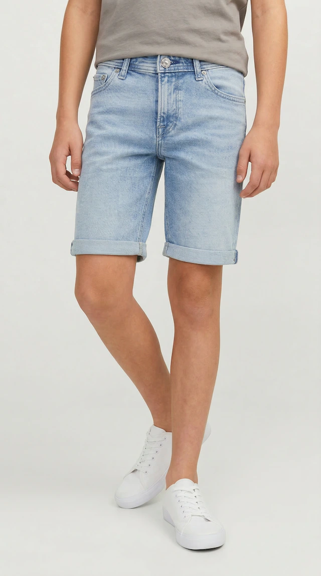 Jack & Jones Junior Shorts »JJIRICK bequem mit mittlerer Taille für Jungen« unifarben, modisch, regular fit, Web,