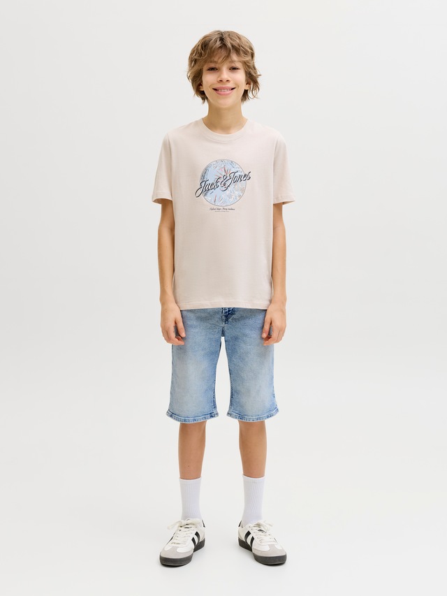 Jack & Jones Junior Shorts »JJIRICK bequem mit mittlerer Taille für Jungen« unifarben, modisch, regular fit, Web,
