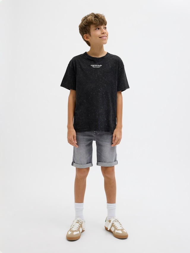 Jack & Jones Junior Shorts »JJIRICK bequem mit mittlerer Taille für Jungen« unifarben, modisch, regular fit, Web,