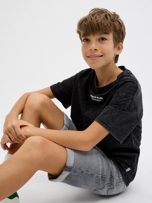 Jack & Jones Junior Shorts »JJIRICK bequem mit mittlerer Taille für Jungen« unifarben, modisch, regular fit, Web,