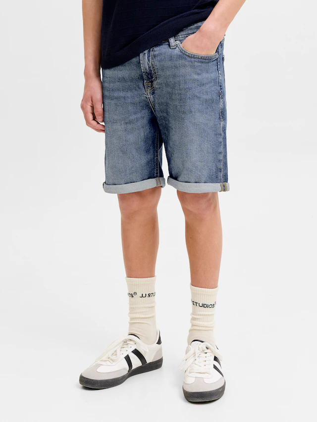 Jack & Jones Junior Shorts »JJIRICK bequem mit mittlerer Taille für Jungen« unifarben, modisch, regular fit, Web,