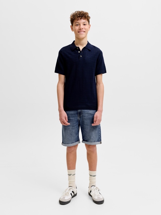 Jack & Jones Junior Shorts »JJIRICK bequem mit mittlerer Taille für Jungen« unifarben, modisch, regular fit, Web,