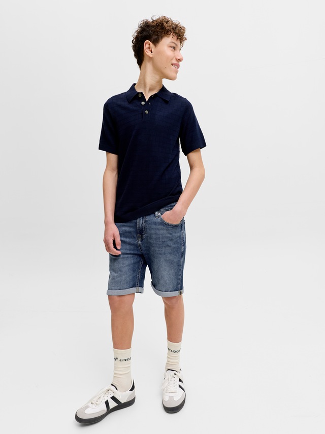 Jack & Jones Junior Shorts »JJIRICK bequem mit mittlerer Taille für Jungen« unifarben, modisch, regular fit, Web,