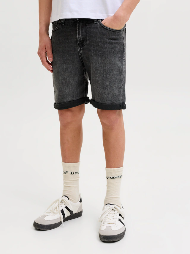 Jack & Jones Junior Shorts »JJIRICK bequem mit mittlerer Taille für Jungen« unifarben, modisch, regular fit, Web,