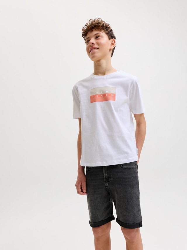 Jack & Jones Junior Shorts »JJIRICK bequem mit mittlerer Taille für Jungen« unifarben, modisch, regular fit, Web,