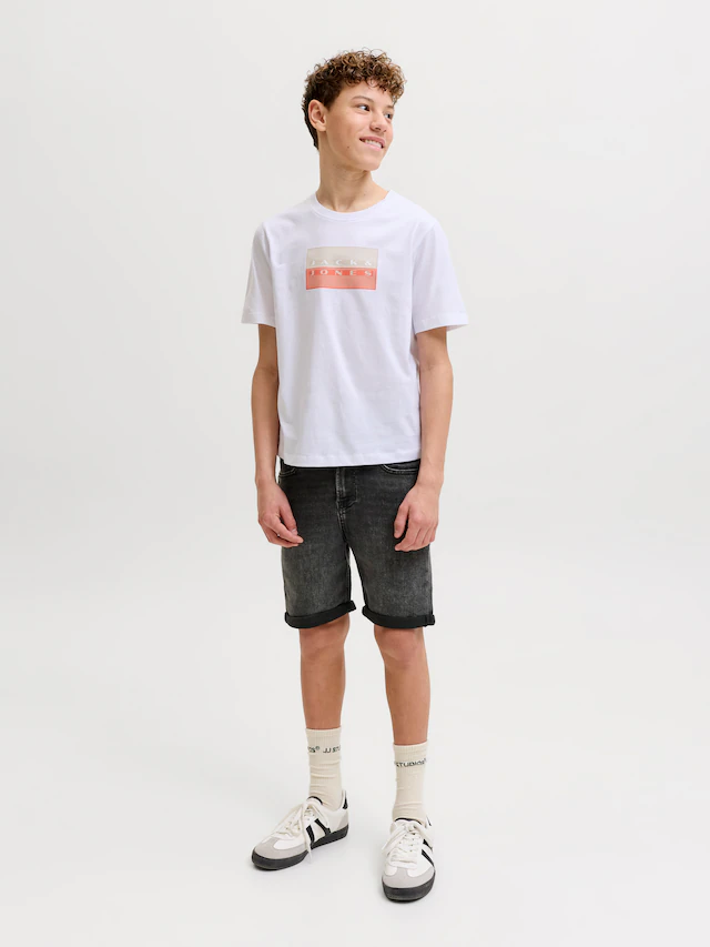 Jack & Jones Junior Shorts »JJIRICK bequem mit mittlerer Taille für Jungen« unifarben, modisch, regular fit, Web,