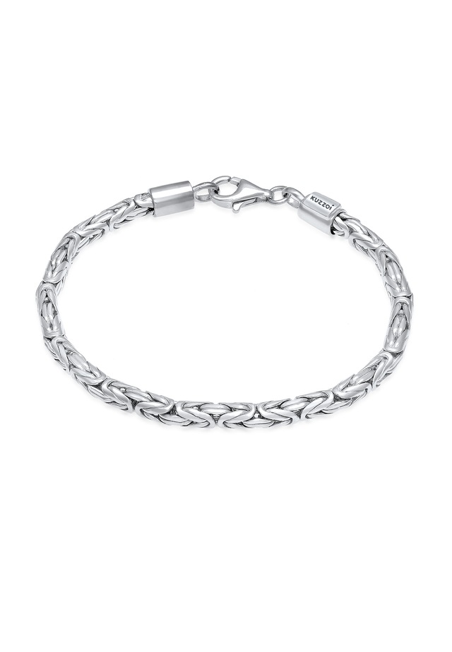 Kuzzoi Armkette »Armband Herren Königskette Robust 925 Silber«
