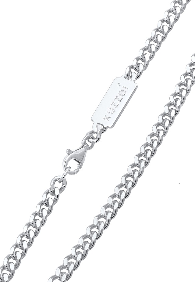 Kuzzoi Armkette »Armband Herren Panzer Massiv 925 Silber«