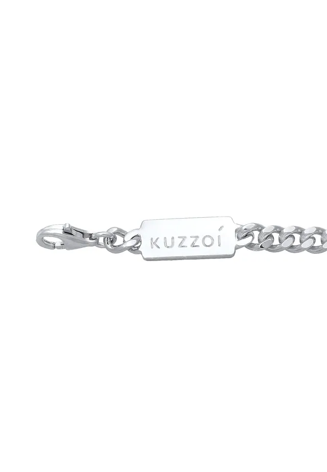 Kuzzoi Armkette »Armband Herren Panzer Massiv 925 Silber«