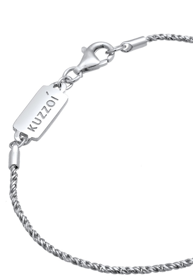 Kuzzoi Armkette »Armband Herren Basic Kordelkette Gedreht 925 Silber«