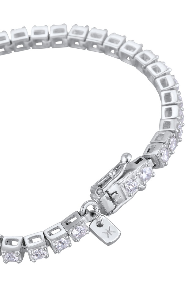 Kuzzoi Armreif »Armband Tennisarmband Zirkonia Weiß 925 Sterling Silber«